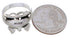 Southwest Multicolor Butterfly Silver Ring Size 6 EX61242